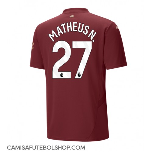 Camisa de time de futebol Manchester City Matheus Nunes #27 Replicas 3º Equipamento 2024-25 Manga Curta